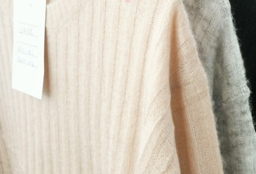 Sweater Basico Importado Blanco Liso Único