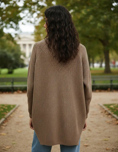 Sweater Pullover Tejido Polera Modelo Amplio