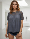 Camisa  Blusa Encaje Boho Hippie Chic Importada