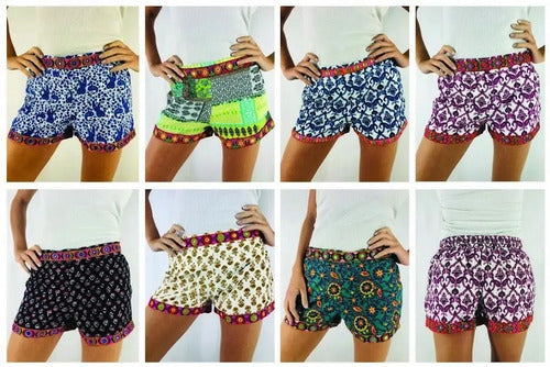 Short Hindú Estampado Azul S