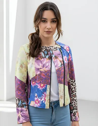 Chaqueta Campera Estampada Badana Importada Folk