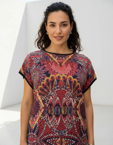 Remera Blusa Importada Estampada Manga Corta