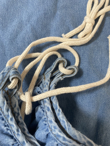 Vestido  Solero De Jean  Camisero  Denim Celeste L