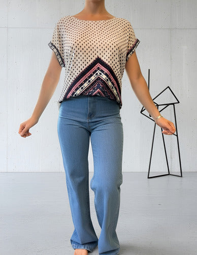 Remera Blusa Importada Estampada Manga Corta