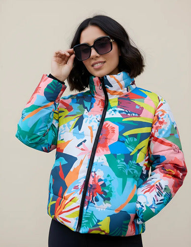 Campera De Abrigo Puffer Estampada Estampada L