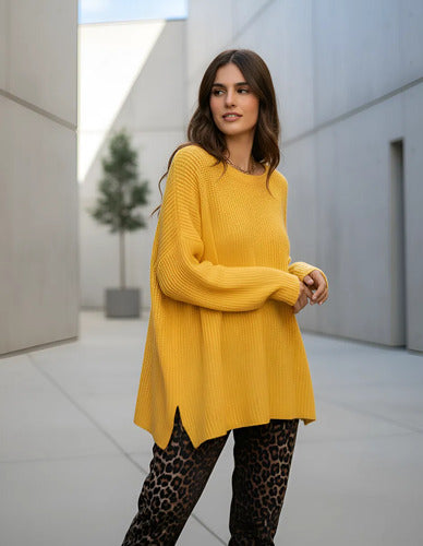 Sweater Pullover Tejido Modelo Grande Xxl Oversize