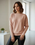 Sweater Tejido Con Strass Importado Cod. 62 Libelula Calidad Rosa Liso U