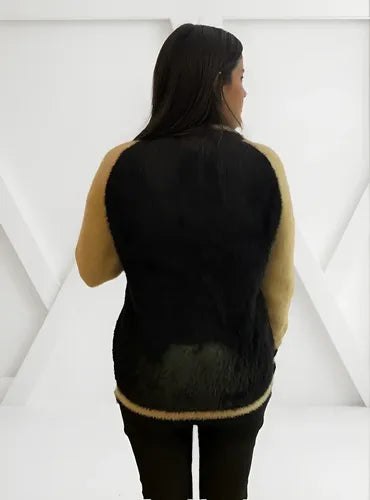 Campera Bomber Importada Bordada Pelo De Mono Extra Suave