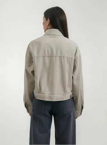 Campera Jean Cargo Denim Corta