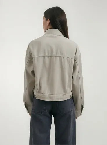 Campera Jean Cargo Denim Corta