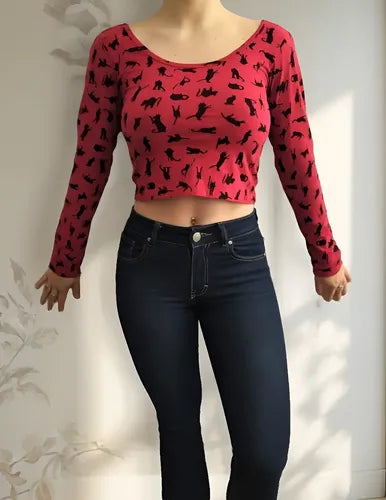Remera Manga Larga Corta Diseño