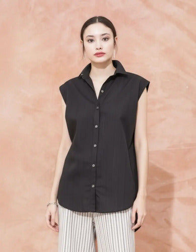Camisa Camisola De Diseño Sin Mangas Oversize