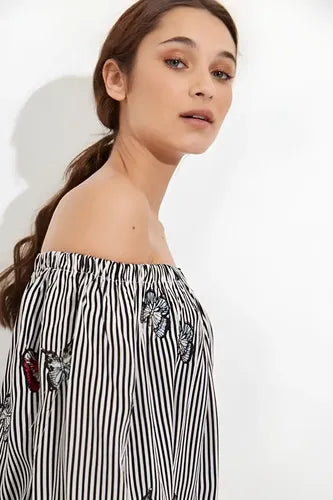 Camisa Blusa Paisana Importada Mariposas
