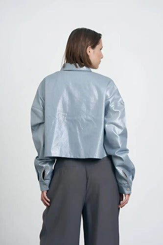 Chaqueta Campera Noche Fiesta Jean Metalizado