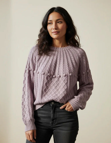 Sweater Tejido Folk Cod. 022 Modelo Amplio