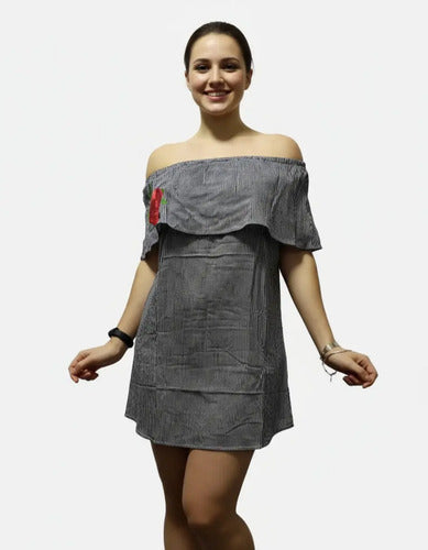 Blusa Bordada Paisana Larga