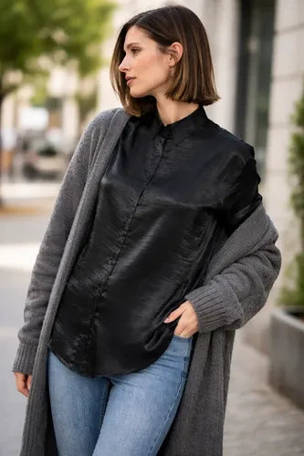 Camisa Marca Vestite Y Andate Negro Lisa 1