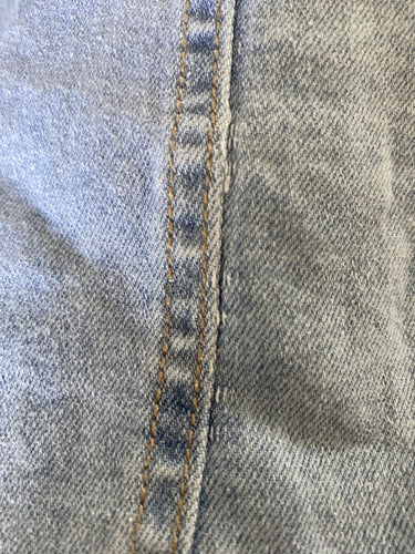 Vestido Strapless De Jean Elastizado Nuevo 2da Selección Celeste M
