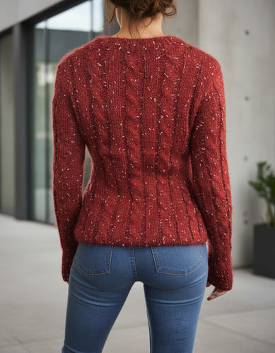 Sweater Tejido  Pelucitas Colores Importado