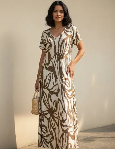Vestido Largo Seda Boho Importado India Tipo Holi Rapsodia