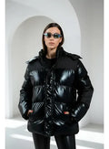 Campera Puffer Importada (cod.10) Negro L Liso