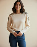 Sweater Tejido Importado Detalles Strass  Estrellas Cod. 314