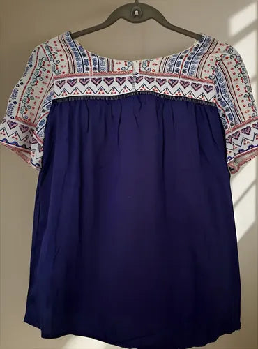 Remera Blusa Importada  Talle Xs S Violeta Oscuro Lisa S