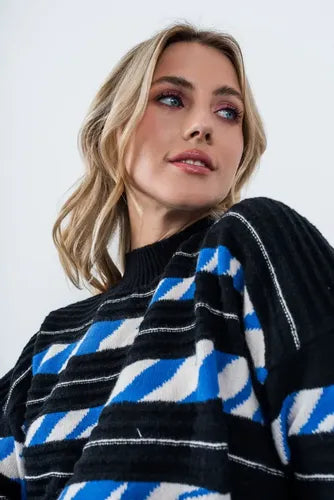 Sweater Tejido Rayado Colores