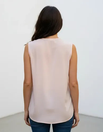 Blusa Camisa Importada Sin Mangas Bordada Estilo Vars