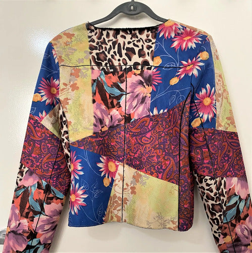Chaqueta Campera Estampada Badana Importada Folk