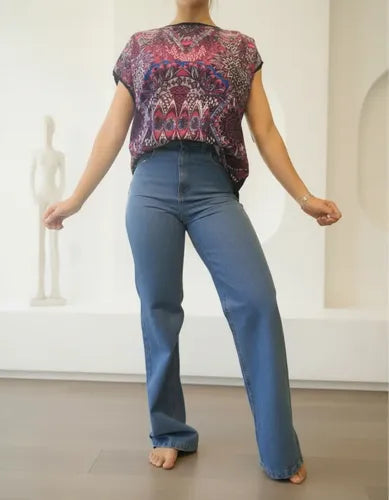 Remera Blusa Importada Estampada Manga Corta