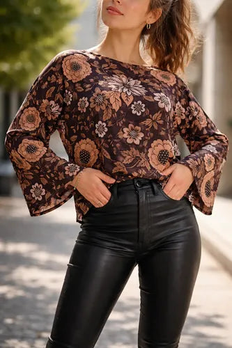 Blusa Remera Manga Larga Oxford Diseño
