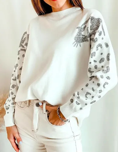 Sweater Importado Detalles Mangas Amplio Cod. 331 Hasta Xxl