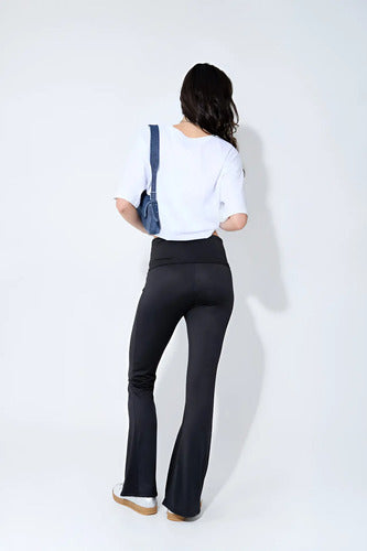 Calza Negra Oxford Cintura Doble