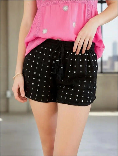 Short Espejitos Importado Estilo Boho Hippie Chic