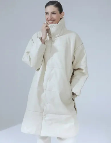 Tapado Campera Puffer Eco Cuero Talle Grande  Hasta 3xl
