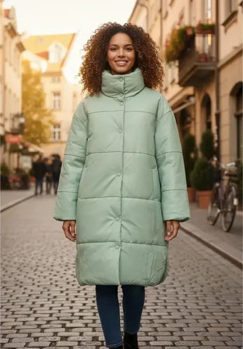 Tapado Campera Puffer Eco Cuero Talle Grande  Hasta 3xl