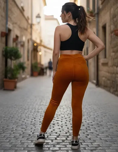 Calza Estilo Plush Elastizada Importada Tiro Alto