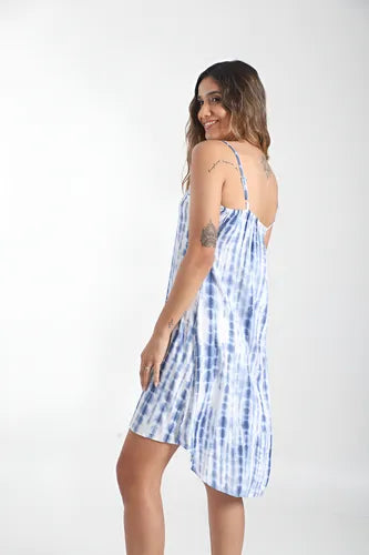 Vestido Sin Mangas Batik De India