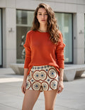 Short Boho Bordado Importado
