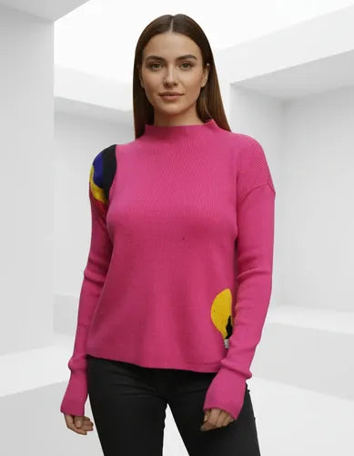 Sweater Apliques Colores Calidad! Fucsia Aplique S U