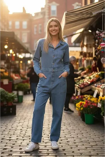 Mono Enterito Overall  Denim Jean