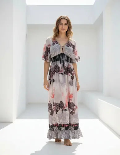 Vestido  Largo Importado  Boho Estampado