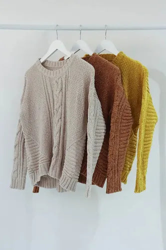 Sweater Pullover Chenille Básico