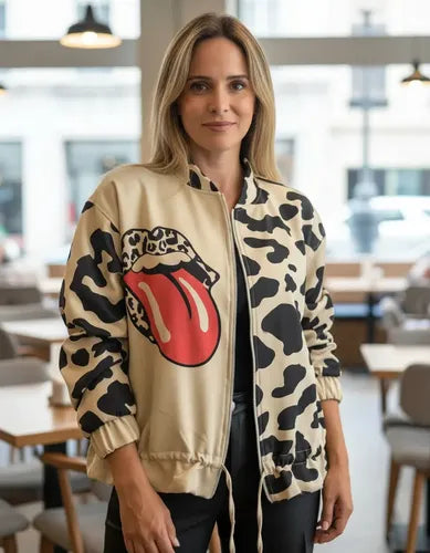 Campera Rolling Stones Amplia Oversize Nueva 2da Selección