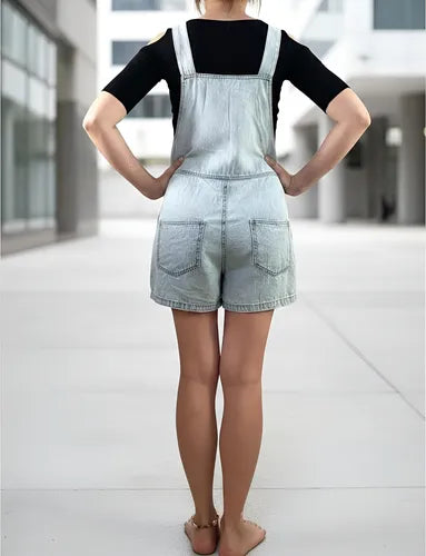 Enterito Mono Jean Corto Denim