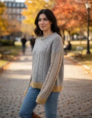 Sweater Tejido Tricolor
