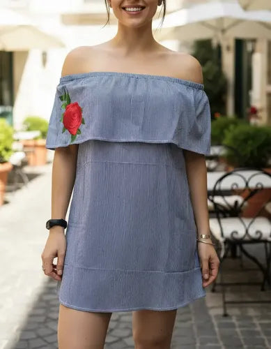 Blusa Bordada Paisana Larga