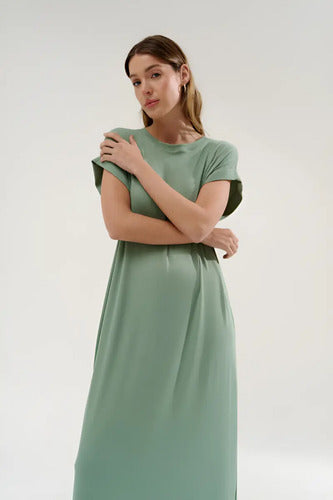Maxi Vestido Sin Mangas De Mini Ribb Con Tajos Laterales