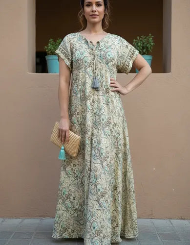 Vestido India Importado Seda Hindú Talle Grande Xxxl Fiesta